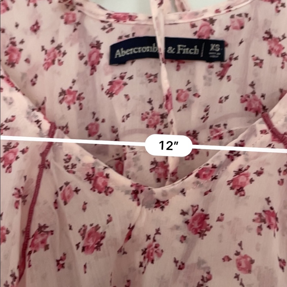 Abercrombie & Fitch floral asymmetrical tank top - Picture 4 of 4